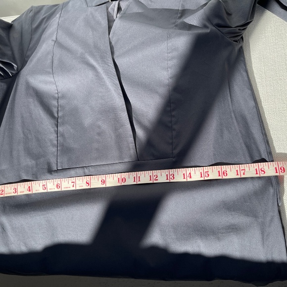 COS (4) cotton sateen shift dress with side pockets, grey, BNWOT. - Picture 13 of 16